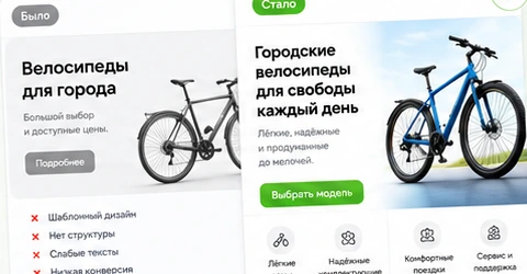 Пример улучшения сайта