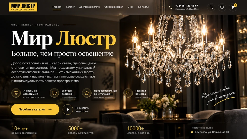 Салон люстр и светильников: стало